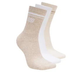 3-pack låga varsity-strumpor för dam