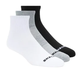 3-pack Quarter Crew Strumpor