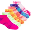 6-pack tie-dye-strumpor för flickor 6-pack tie-dye-strumpor för flickor