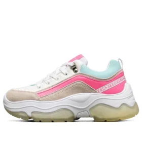 Ampp”D Low-Top Vit/Blå/Rosa
