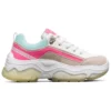 Ampp”D Low-Top Vit/Blå/Rosa