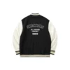 Baseballjacka med bokstavstryck ”Tan White Black”