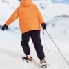 BASIC Vävd dunjacka i medellängd med bokstavstryck ”Orange White”