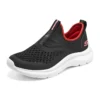 Bekväma slip-on-skor ”Black Red”