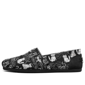 Bob s Plush Slip-on-skor Svart/Vit