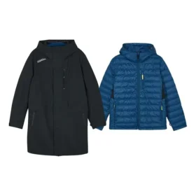 Casual 2-i-1-jacka med huva ”Black Blue”