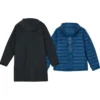 Casual 2-i-1-jacka med huva ”Black Blue”