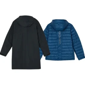 Casual 2-i-1-jacka med huva ”Black Blue”