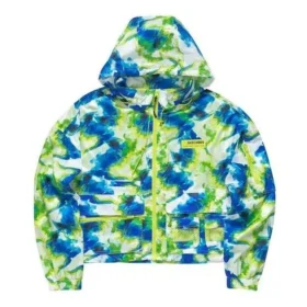 Casual Camo-jacka med huva ”Green Blue”