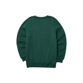Casual Graphic Crew Sweater ”Green White”