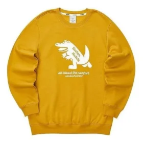 Casual Graphic Crew Sweater ”Gul Vit”