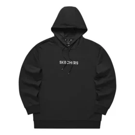 Casual-hoodie med logotryck ”Black Pink”