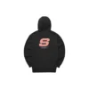 Casual-hoodie med logotryck ”Black Pink”