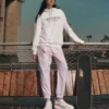 Casual-hoodie med tryckt logotyp ”Multi-Color”