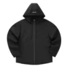 Casual-jacka med huva ”Black White Olive Green”