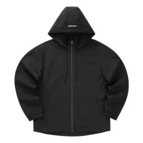 Casual-jacka med huva ”Black White Olive Green”