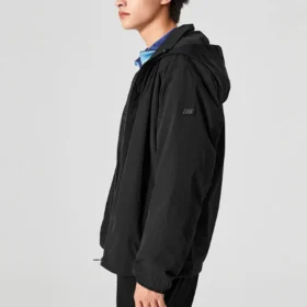 Casual-jacka med huva ”Black White Olive Green”