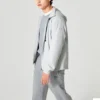 Casual-jacka med huva ”Black White Olive Green”