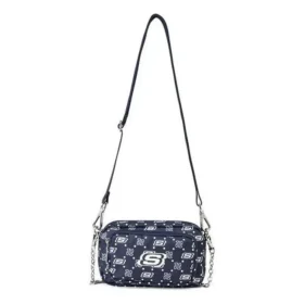 Casual justerbar tygväska med axelrem ”Navy White”