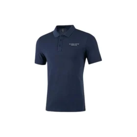 Casual kortärmad polotröja med tryckta bokstäver ”Navy”