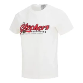 Casual kortärmad T-shirt ”White Red”
