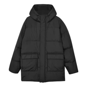 Casual lång dunjacka ”Black”