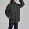 Casual lång dunjacka ”Black”