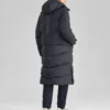Casual lång dunjacka ”Black”