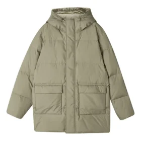 Casual lång dunjacka ”Teal”