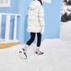 Casual lång dunjacka ”White”