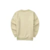 Casual långärmad tröja med logotryck ”Beige”
