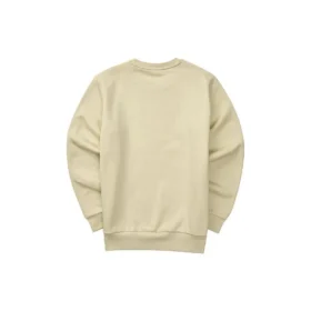 Casual långärmad tröja med logotryck ”Beige”