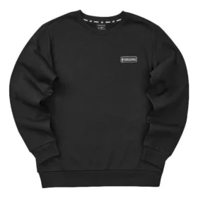 Casual långärmad tröja med logotryck ”Svart Vit”