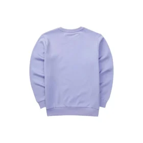 Casual långärmad tröja med tryckt logotyp ”Lila Svart”