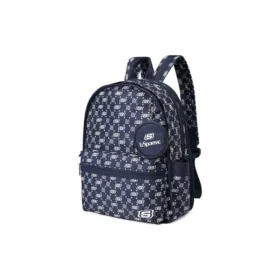 Casual ryggsäck med bokstavstryck ”Navy White”