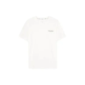 Casual sport-T-shirt med korta ärmar ”White Yellow”