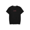 Casual T-shirt med bokstavstryck ”Svart Röd Vit”