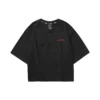 Casual T-shirt med tryck ”Black Red”