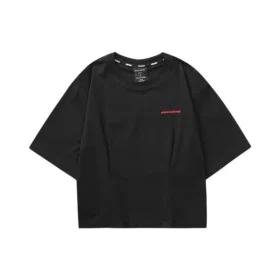Casual T-shirt med tryck ”Black Red”