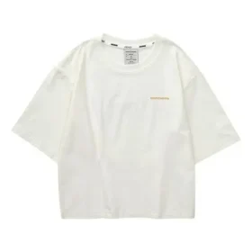 Casual T-shirt med tryck ”White Red”