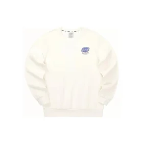 Casual tröja med bokstavstryck ”White”