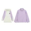 Casual vävd jacka ”Purple White”