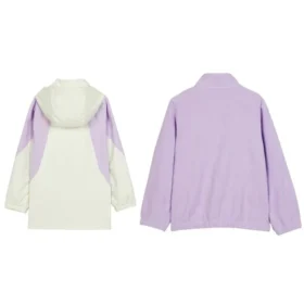 Casual vävd jacka ”Purple White”