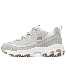 D’lites-inspirerade Glass maratonskor ”Grey White Brown”