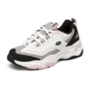 D’ Lites Low-Dad Skor Vit/Svart/Rosa