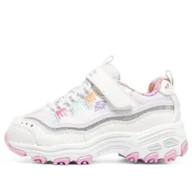 D’ Lites Strap Memory Foam löparskor ”White Pink”