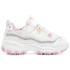 D’ Lites Strap Memory Foam löparskor ”White Pink”