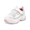 D’ Lites Strap Memory Foam löparskor ”White Pink”