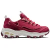 D’ Lites Velvet Low-Top Daddy Skor Röd
