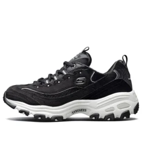 D’ Lites Velvet Low-Top Daddy Skor Svart/Vit